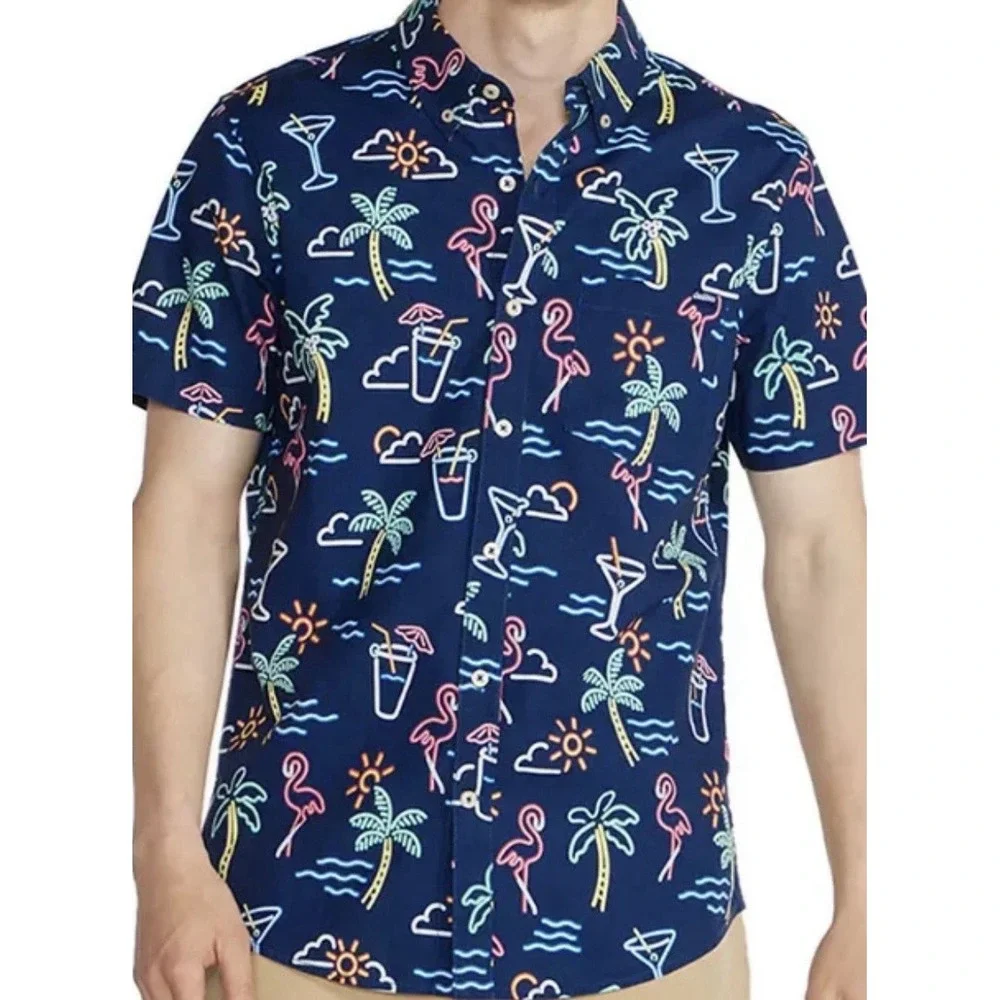 Chubbies Swimsuit Set Outfit Polo Shirt & Swim Trunks Sizes Small & Medium T13-8